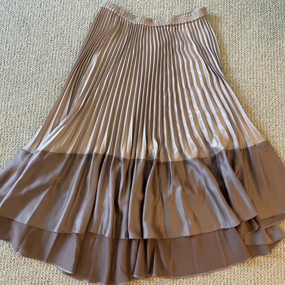 CLUB MONACO Silk MIDI Skirt